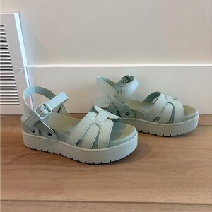 Mia Mint Green Platform Sandals